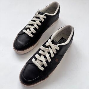 Men’s Polo By Ralph Lauren Harold Chocolate Brown Leather Sneaker Size 9.5